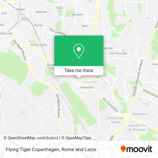 Flying Tiger Copenhagen map