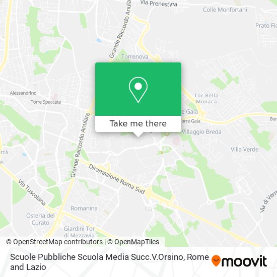 Scuole Pubbliche Scuola Media Succ.V.Orsino map