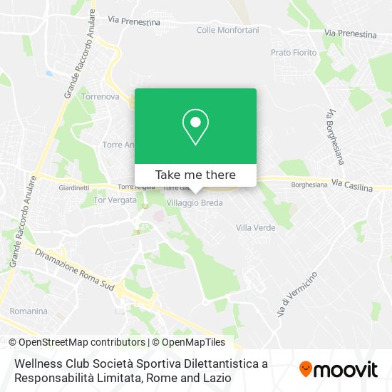Wellness Club Società Sportiva Dilettantistica a Responsabilità Limitata map