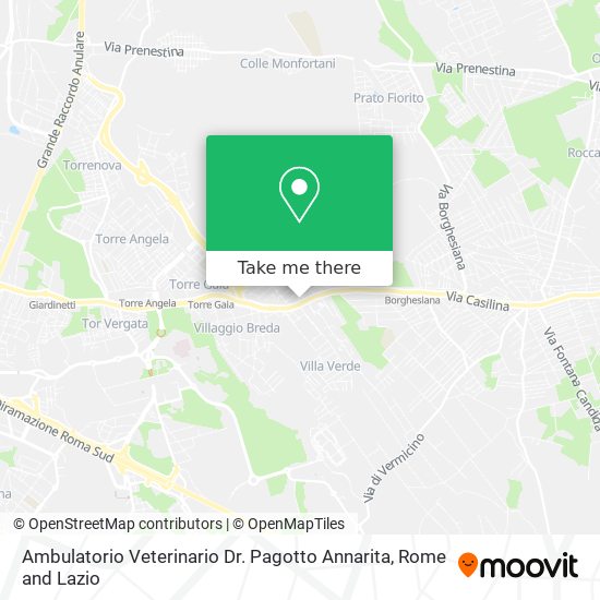 Ambulatorio Veterinario Dr. Pagotto Annarita map