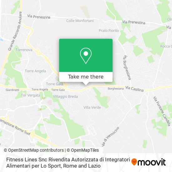 Fitness Lines Snc Rivendita Autorizzata di Integratori Alimentari per Lo Sport map