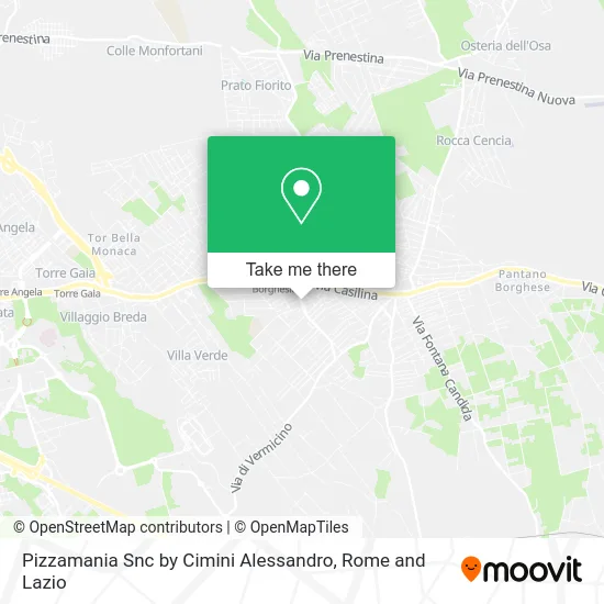 Pizzamania Snc by Cimini Alessandro map