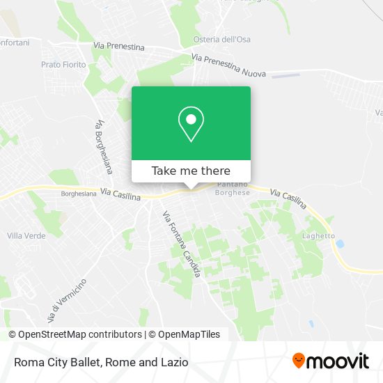 Roma City Ballet map