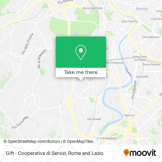 Gift - Cooperativa di Servizi map