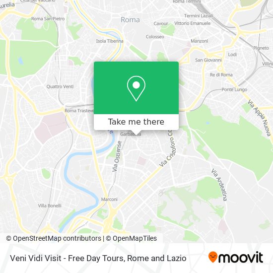 Veni Vidi Visit - Free Day Tours map