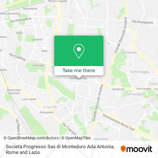 Società Progresso Sas di Monteduro Ada Antonia map