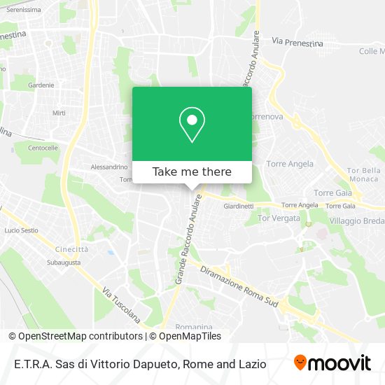 E.T.R.A. Sas di Vittorio Dapueto map