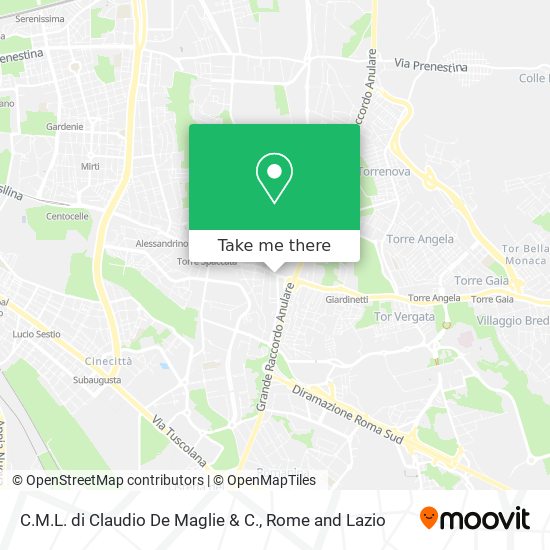 C.M.L. di Claudio De Maglie & C. map