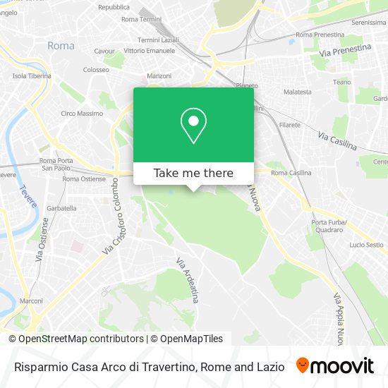 Risparmio Casa Arco di Travertino map