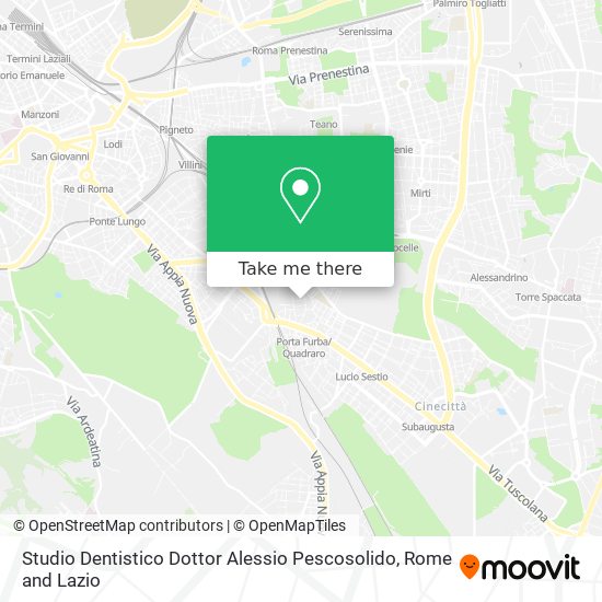 Studio Dentistico Dottor Alessio Pescosolido map