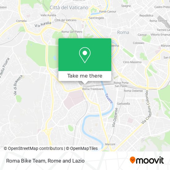 Roma Bike Team map