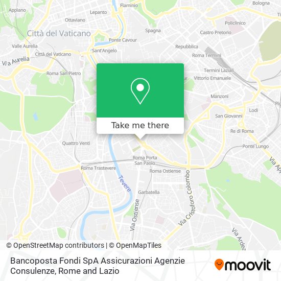 Bancoposta Fondi SpA Assicurazioni Agenzie Consulenze map