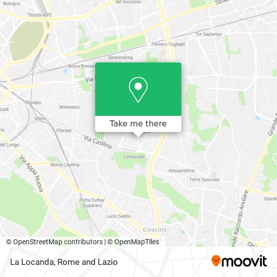 La Locanda map