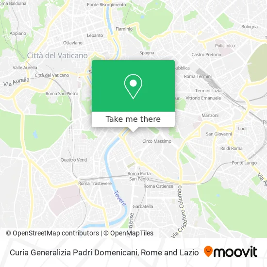 Dominican Fathers General Curia map