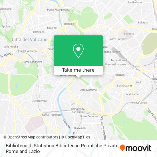 Biblioteca di Statistica Biblioteche Pubbliche Private map