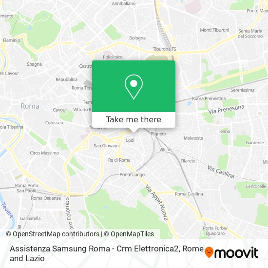Assistenza Samsung Roma - Crm Elettronica2 map