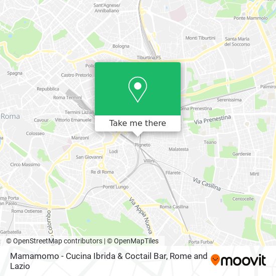 Mamamomo - Cucina Ibrida & Coctail Bar map