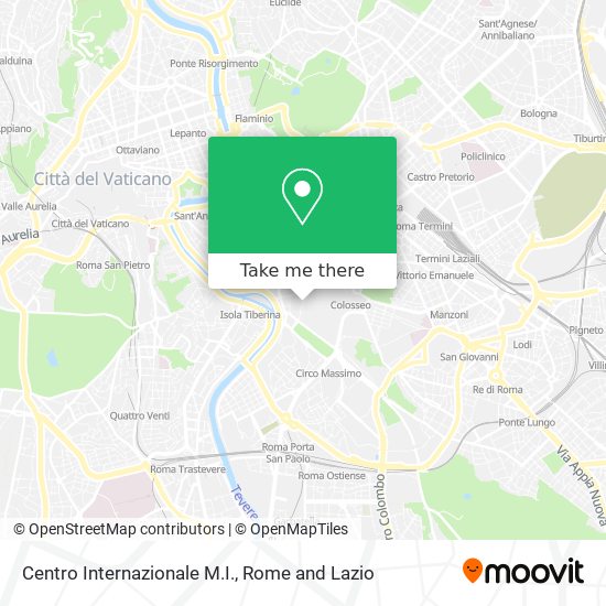 Centro Internazionale M.I. map