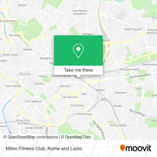 Miles Fitness Club map