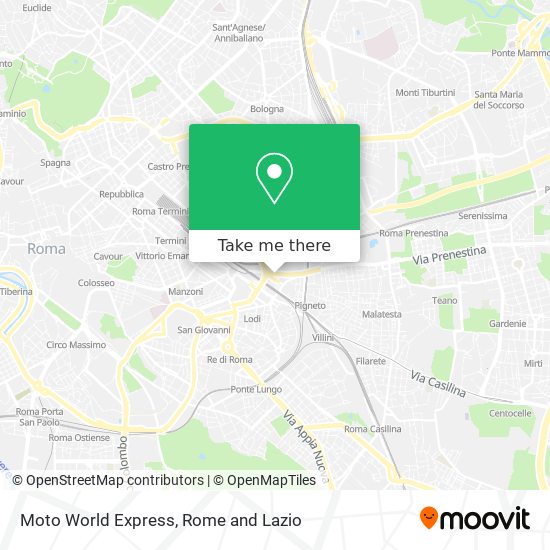 Moto World Express map