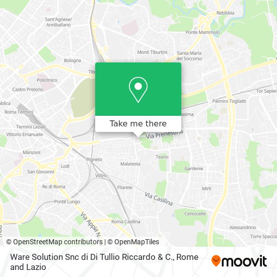 Ware Solution Snc di Di Tullio Riccardo & C. map