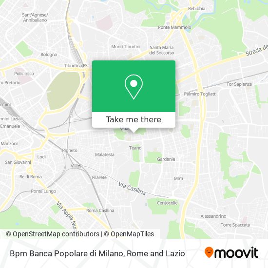 Bpm Banca Popolare di Milano map