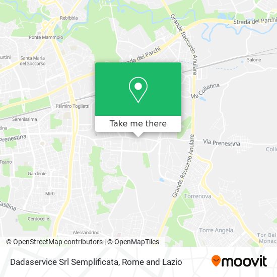 Dadaservice Srl Semplificata map