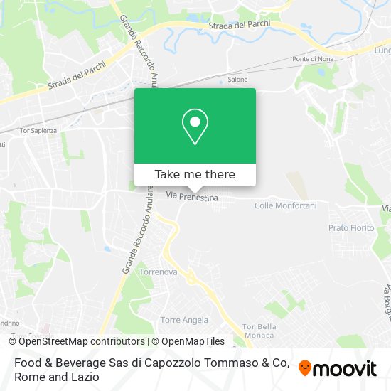 Food & Beverage Sas di Capozzolo Tommaso & Co map