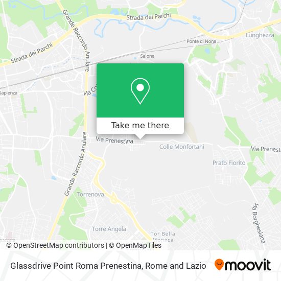 Glassdrive Point Roma Prenestina map