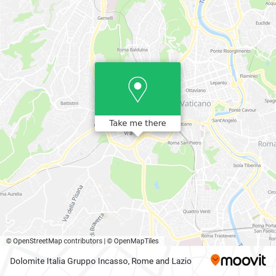Dolomite Italia Gruppo Incasso map