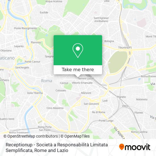 Receptionup - Società a Responsabilità Limitata Semplificata map