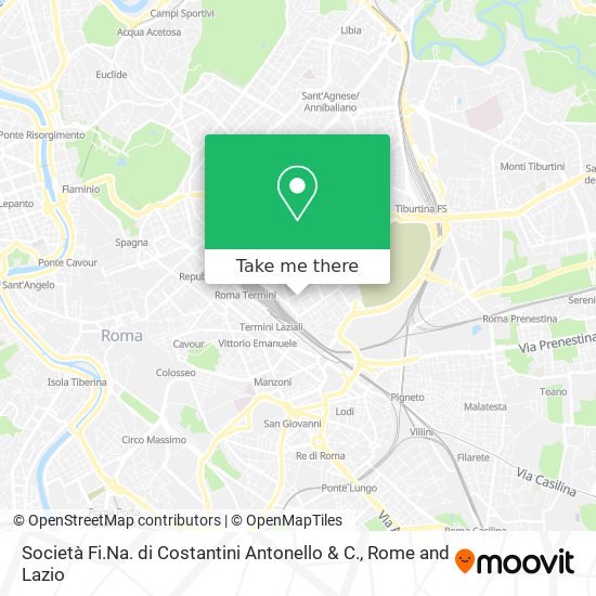 Società Fi.Na. di Costantini Antonello & C. map