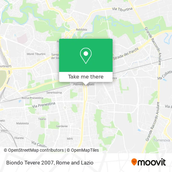 Biondo Tevere 2007 map