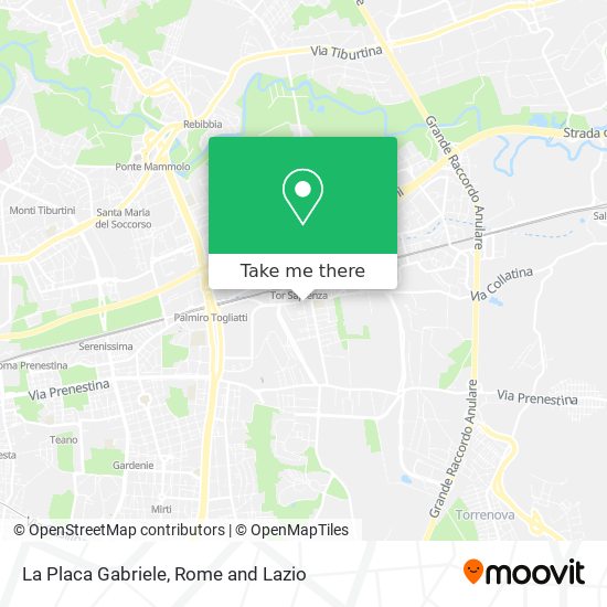 La Placa Gabriele map