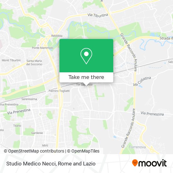 Studio Medico Necci map