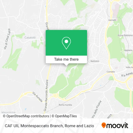 CAF UIL Montespaccato Branch map
