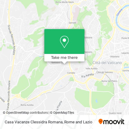 Casa Vacanze Clessidra Romana map