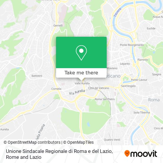 Unione Sindacale Regionale di Roma e del Lazio map
