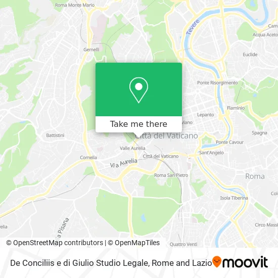 De Conciliis and Giulio Legal Studio map