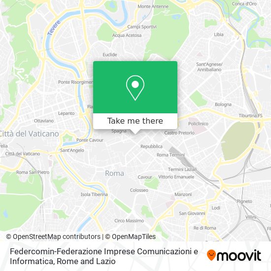 Federcomin-Federazione Imprese Comunicazioni e Informatica map