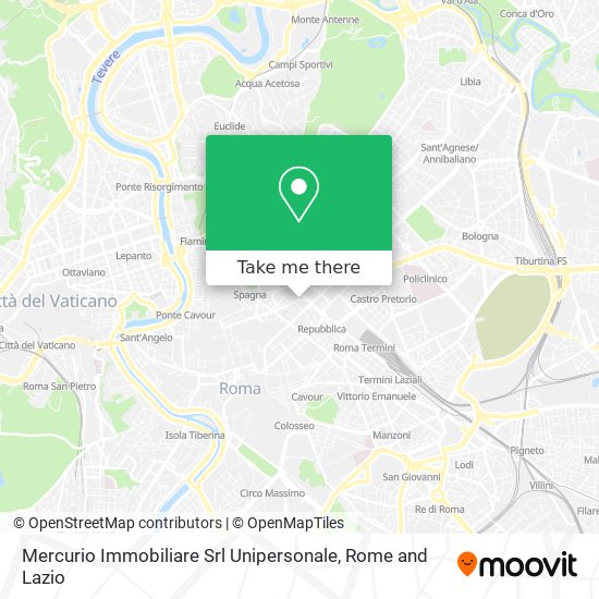 Mercurio Immobiliare Srl Unipersonale map