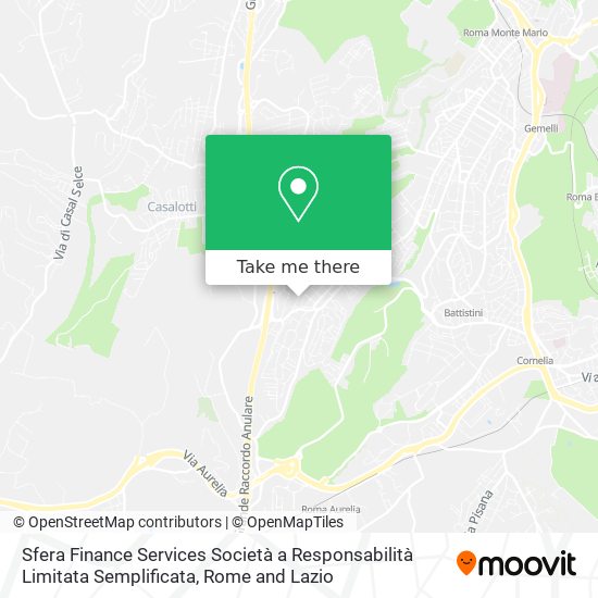 Sfera Finance Services Società a Responsabilità Limitata Semplificata map