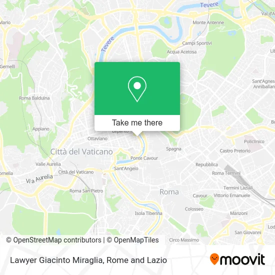 Lawyer Giacinto Miraglia map