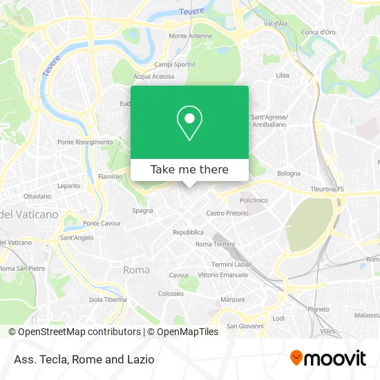 Tecla Association map