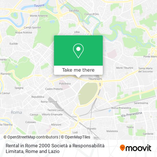 Rental in Rome 2000 Società a Responsabilità Limitata map