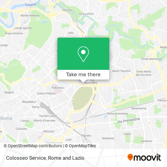 Colosseo Service map