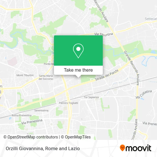 Orzilli Giovannina map