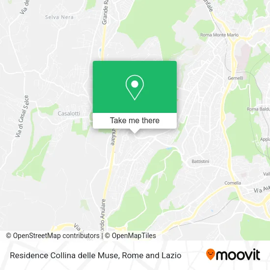 Residence Collina delle Muse map