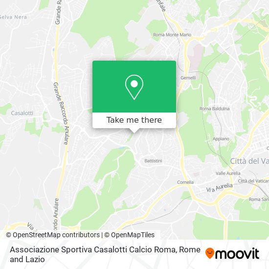 Associazione Sportiva Casalotti Calcio Roma map