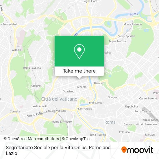 Segretariato Sociale per la Vita Onlus map